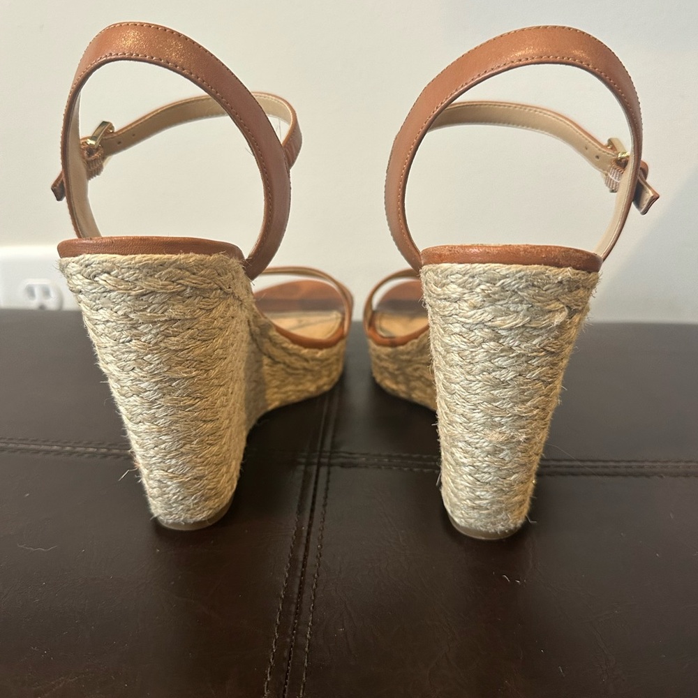 Michael Kors Tan Wedge Sandals - Picture 5 of 5
